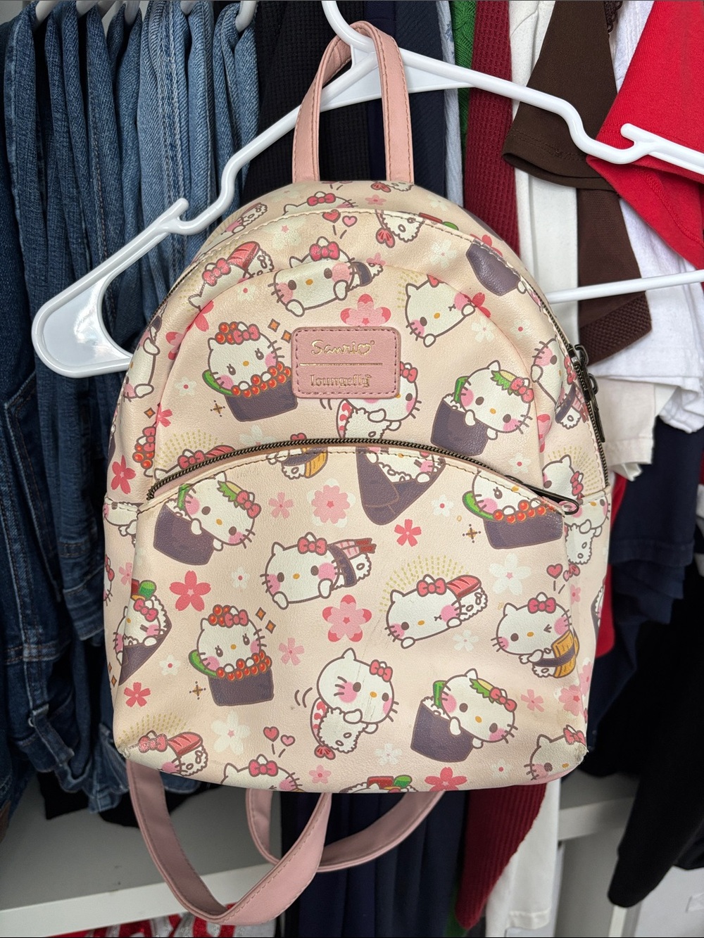 Sanrio Hello Kitty Floral Mini Backpack - Pink Loungefly
